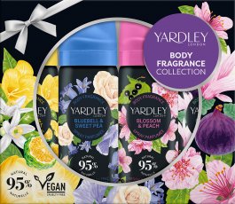 Yardley 4 x 50ml Spray Parfumee Freesia & Bergamot + Bluebell & Sweet Pea + Magnolia & Fig + Blossom & Peach Set